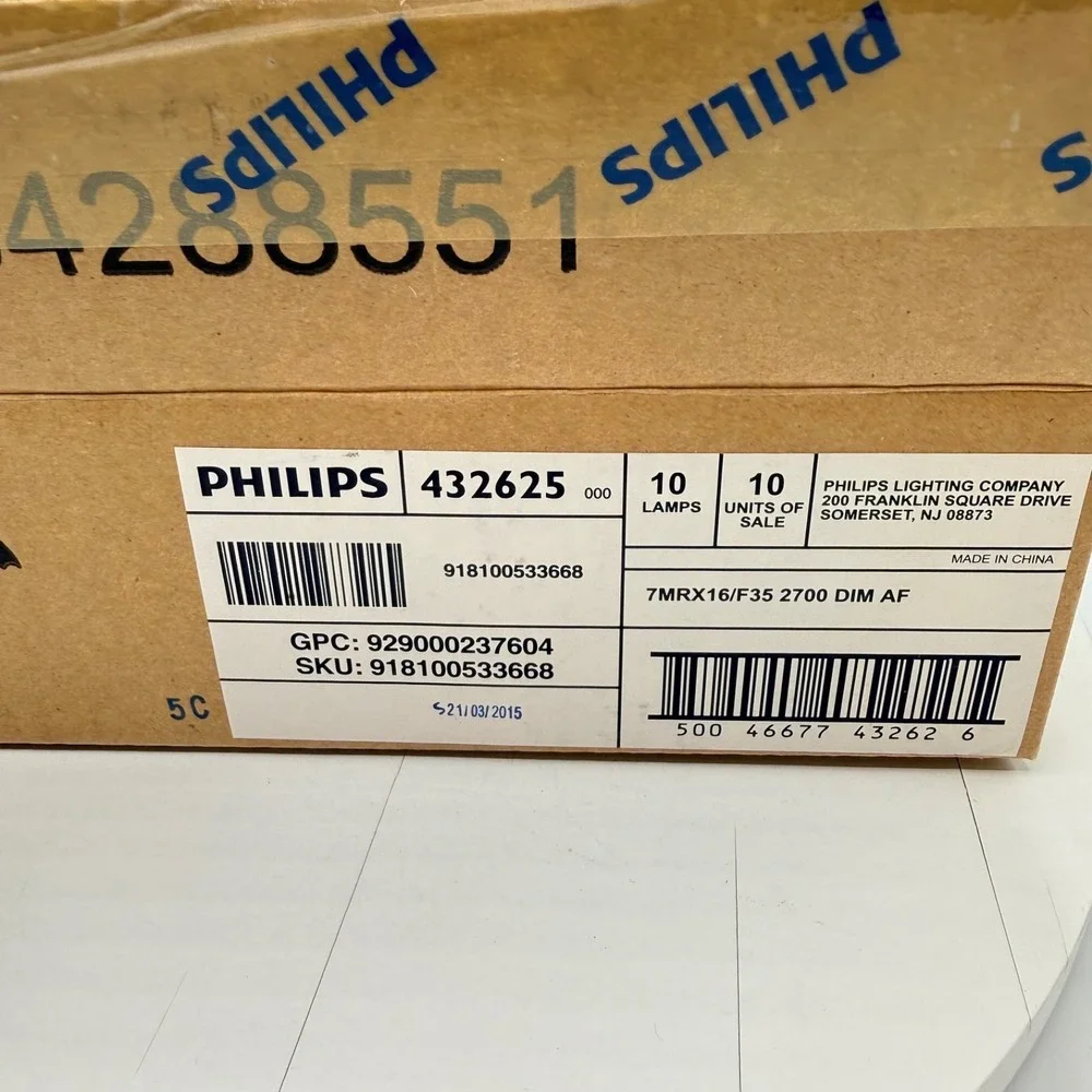 Case of Philips 7MRX16/F35 2700 DIM AF‎ LED LANDSCAPE LIGHTING LIGHTS 7 W MRX16